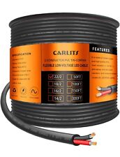 22 Gauge Electrical Wire 2 Conductor, 100FT 2 Wire Insulated Stranded Low Voltag picture