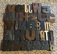 vintage letterpress wood type letters picture