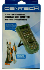(NEW) Cen-tech 14 function digital multimeter with sound level and Luminosity picture