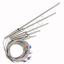 K Type 30-200mm Probe Thermocouple Temperature Controller Stainless Steel Sensor picture
