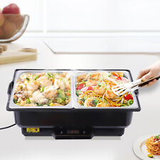 Electric Chafing Dish Aluminum Buffet Catering Server Chafer Food Warmer Tray 9L picture