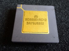 Vintage Motorola XC68881RC12, MC68K Proto FPU CPU Gold Top & Leads U.S.A. IC picture