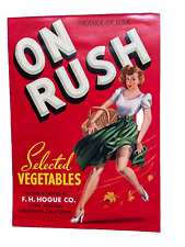 Vintage Produce Ad Label from the Golden Age of Box Ad Art picture