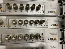 Axis 291–1 U video racks complete with three Q7406 Video encoder blades.  picture