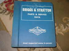 Vintage BRIGGS AND STRATTON PARTS AND SERVICE DATA MANUAL 1977 MS-6652-115 picture