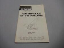 VINTAGE CATERPILLAR 583 PIPELAYER 61A1-UP OPERATION INSTRUCTION MANUAL picture