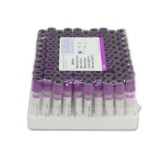 100 Vacuum Blood Collection 2ml EDTA K2 Glass Tubes for Labs  Hospitals picture