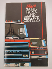 Vintage Mack Truck Sales Parts Service Centers List Locations Advertising 1984 picture