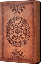 CAGIE Leather Vintage Journal for Men Soft Cover 256 Lined Pages Brown  picture