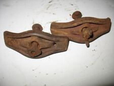 Vintage Antique Corn Sheller Clamp Cleats Hold Downs picture