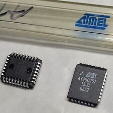(2) AT29C257-15JC ATMEL  Flash Memory PLCC NOR  32K x 8 32 Pin Plastic NEW $9 picture