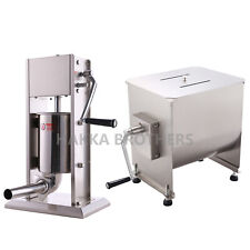 Hakka Commercial Meat Mixer with Sausage Stuffer Machine Kitchen Food Processor picture