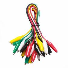 10 Pieces and 5 Color Test Lead Set with Alligator Clips Wire solded LENGTH 21in picture