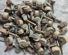 Lot of 50+ Mixed Vintage Wood Wheeled Casters picture