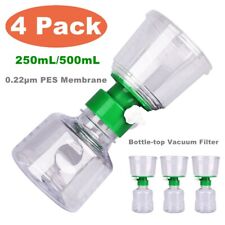 4 Pack 250mL/500mL Sterile  Bottle Top PES Vacuum Filtration Units Medium Funnel picture