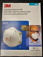 3M 8511 Authentic Face Respirator with Valve N95, 10 pack picture