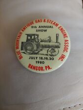 1980 Vintage Antique Steam Engine Marketing button  picture