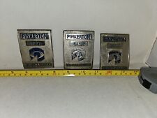 Lot#B: 3-Vintage/Obsolete Pinkerton Security Services Badges (Dealer's Lot) picture
