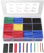 560 PCS. 2:1 HEAT SHRINK TUBING TUBE SLEEVING WRAP CABLE WIRE 5 COLORS 12 SIZES picture
