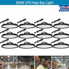12 Pack 200W UFO Led High Bay Light Commercial Gym Factory Industrial Warehouse picture