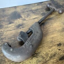 Vintage Saunders No. 12 Heavy Duty Cast Iron Pipe Cutter Cuts 1/8” To 2” VG picture