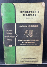 Vintage John Deere 45 series self propelled combine operator  manual OM-H45-1158 picture