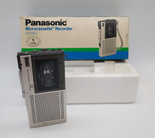 Vintage Panasonic Voice Activated MicroCassette Recorder Silver (RN-15) With Box picture