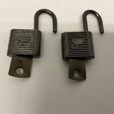 Vintage Mini SW Padlocks with Keys Working Brass/Stainless Tin Key 1.25” x .75” picture