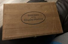 Vintage Kingsley Hot Foil Stamping Machine Wooden Box W Insert Compartment picture