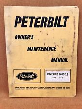 Vintage PETERBILT 282 352 Truck Maintenance Service Shop Repair Workshop Manual picture