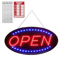 LED Open Sign 19x10 Electronic Billboard Flashing Window Display - Red/Blue picture