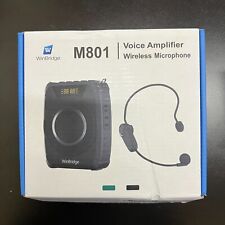 WinBridge M801 Voice Amplifier Bluetooth Wireless Microphone & Speaker Black picture