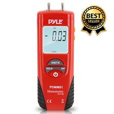 Pyle Digital Manometer 11 Unit Measurement 9V Battery Carrying Case PDMM01 picture