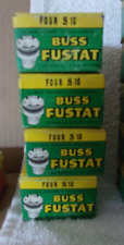 4 Vintage boxes of 10 AMP  BUSS Fustat Fuses (16)  S10 picture