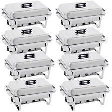 8QT Stainless Steel Chafing Dish Buffet Set Catering Chafer with Foldable Frame  picture