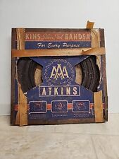 VTG Barn Find Atkins Band Saw Blade Silver Steel 1/8 Width Display Piece  picture