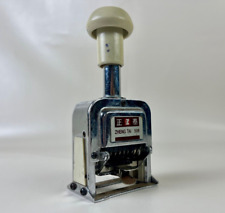 Vintage ZHENG TAI 506 Working Automatic Numbering Hand Stamp Machine Made Japan picture