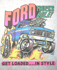 Ford Trucks Rule Vintage 70's Roach T-Shirt transfer only / Iron on. picture