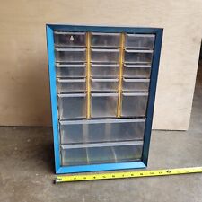 Vintage 17 Drawer Metal Akro-Mils Small Parts Storage Organizer Cabinet Bin picture