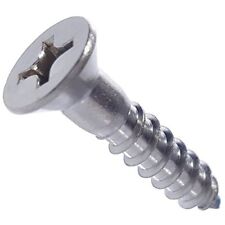 #8 Wood Screws Phillips Flat Head Stainless Steel 316 Marine Grade All Lengths picture