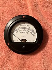 Vintage Weston Electrical Instrument Model 301 Gauge 0-600 Volts DC Meter picture