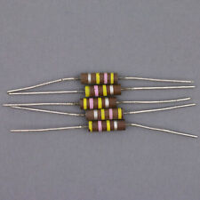 Lot of 5 Vintage Resistor 470K Ohm 1W Watt 10% NOS Carbon Comp Allen-Bradley USA picture