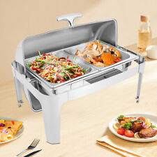 Electric Chafing Dish Aluminum Buffet Catering Server Chafer Food Warmer Tray 9L picture