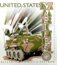 5 Vintage Transfers T-Shirt Graphic Sheet United States Marines 13.25