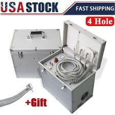 Portable Dental Delivery Unit Treatment System Suction Air Compressor 4Hole+Gift picture