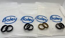 GENUINE Vintage Boley Watchmaker Lathe  Brass & Steel Oil Rings.  LOT OF 4 PAIR picture