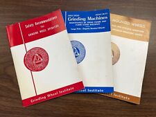 Vintage Grinding Wheel Institute Set Of 3 Safety Booklets -1965 - Norton Co. -👀 picture