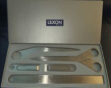 LEXON Office model LD24 NORMAN SET desk set wBOX scissors letter opener Vintage picture