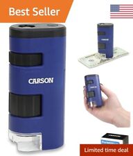Ultra Lightweight Pocket Microscope | Crystal Clear Images | Zoom & LED picture