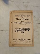 Vintage 1944 Massey Harris 8 Side Rake Tedder Repair Parts List  picture